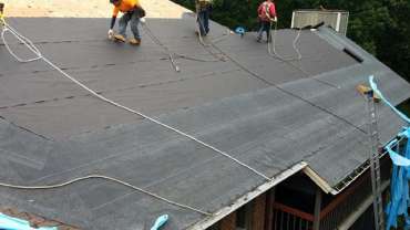 New roof installation